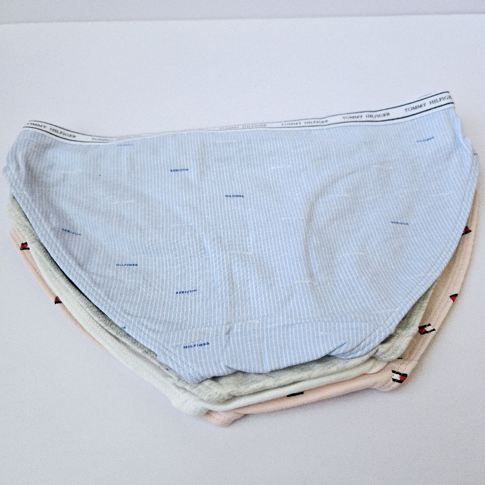 5 Pack Tommy Hilfiger Women's Underwear Panties Size Small Bikini Brief Logo - Picture 6 of 9